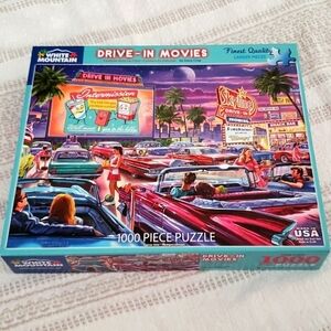 White mountain 1000 piece puzzle Drive in movies